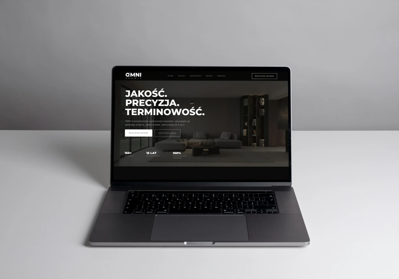 Realizacja strona internetowa: wykończenia mieszkań